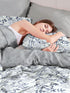 The White Moss Hannah Reversible Print Pinch Pleat AC Comforter With 2 Pillow Cover